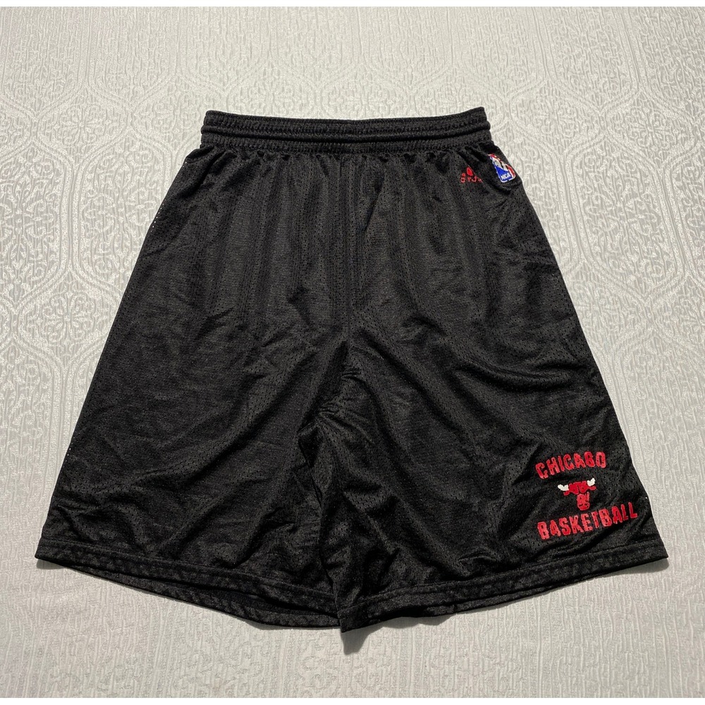 Adidas Chicago Bulls Basketball Shorts Mens Large Black Mesh NBA 9988A 08